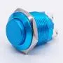 Twidec / 16mm Waterproof Blue Metal Shell Momentary Raised Top Push Button Switch 3A/12~250V SPST 1NO Start Button for car Modification Switch（Quality Assurance for 1 Years） M-16-BU-G