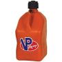 VP Racing Fuels Motorsport 5 Gallon Square Plastic Utility Jug Orange & 14 Inch Hose