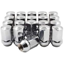 Wheel Accessories Parts Set of 20 14x1.5 Lug Nuts fit Dodge, Jeep, Ram 06509422AA 611-330 Wheel Lug Nut (Chrome)