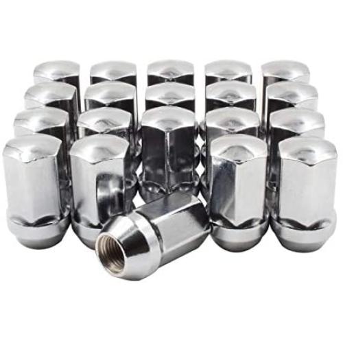 Wheel Accessories Parts Set of 20 14x1.5 Lug Nuts fit Dodge, Jeep, Ram 06509422AA 611-330 Wheel Lug Nut (Chrome)