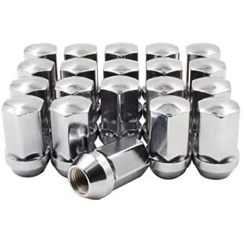 Wheel Accessories Parts Set of 20 14x1.5 Lug Nuts fit Dodge, Jeep, Ram 06509422AA 611-330 Wheel Lug Nut (Chrome)