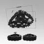 4Pcs Metal Gear Snow Wheel, 1/10 RC Remote Control Snow Tires Metal Gear Standard Main Gear RC Crawler Accessory Part