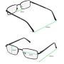 Reading Glasses Set of 3 Metal Full Rim Glasses for reading for Men and Women