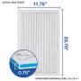 Aerostar Allergen and Pet Dander 12x24x1 MERV 11 Pleated Air Filter Made in the USA 6 Pack
