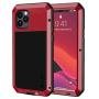 Lanhiem iPhone 11 Pro Case, Heavy Duty Shockproof [Tough Armour] Metal Case with Built-in Screen Protector, 360 Full Body Protective Cover for iPhone 11 Pro (5.8 Inch), Dust Proof Design -Red