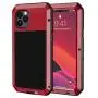 Lanhiem iPhone 11 Pro Case, Heavy Duty Shockproof [Tough Armour] Metal Case with Built-in Screen Protector, 360 Full Body Protective Cover for iPhone 11 Pro (5.8 Inch), Dust Proof Design -Red