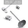 600PCS Hypoallergenic Stainless Steel Earrings Posts(5mm/6mm/8mm) Flat Pad Blank Earring Pin Studs with 600PCS Butterfly Earring Backs for Jewelry Making Findings,Total 1200 Pieces 600PCS Hypoallergenic Stainless Steel Earrings Posts(5mm/6mm/8mm) Flat Pad Blank Earring Pin Studs with 600PCS Butterfly Earring Backs for Jewelry Making Findings,Total 1200 Pieces