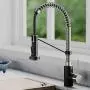 Kraus KPF-1610SFSMB Bolden 18-Inch Commercial Kitchen Faucet with Dual Function Pull-Down Sprayhead in All-Brite Finish, Spot Free Stainless Steel/Matte Black Kraus KPF-1610SFSMB Bolden 18-Inch Commercial Kitchen Faucet with Dual Function Pull-Down Sprayhead in All-Brite Finish, Spot Free Stainless Steel/Matte Black