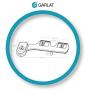 GARLAT Bidet for Toilet - Self Cleaning Nozzle - Easy Water Pressure Adjustment With 6 Pattern - Easy to Install - Brass Inlet Valve Metal Hose - Non Electric