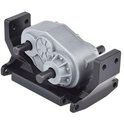 LAFEINA 73mm Metal Transfer Case with Mount Holder for 1/10 RC Crawler RC4WD Gelande II D90 Upgrade Parts