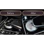 MAXDOOL AMG Metal Modified Center Console Multimedia Control Button Knob Trims Cover Emblems Stickers for Mercedes Benz A B E GLK GLA CLA GLE ML GL Class (47mm Knob)