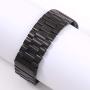 Miniseas Band Compatible with Apple Watch Band 38mm 42mm Stainless Steel Wristband Metal Buckle Clasp Strap Replacement Bracelet for iWatch Series 5/4/3/2/1 40mm 44mm (Black, 38MM-40MM)