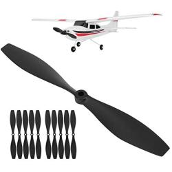 Jarchii RC Propellers, RC Propellers Set, Practical Metal Two Blade Propellers Remote Control Airplane Accessory Replacement Parts for WL F949 RC Airplane for 8Y Elder