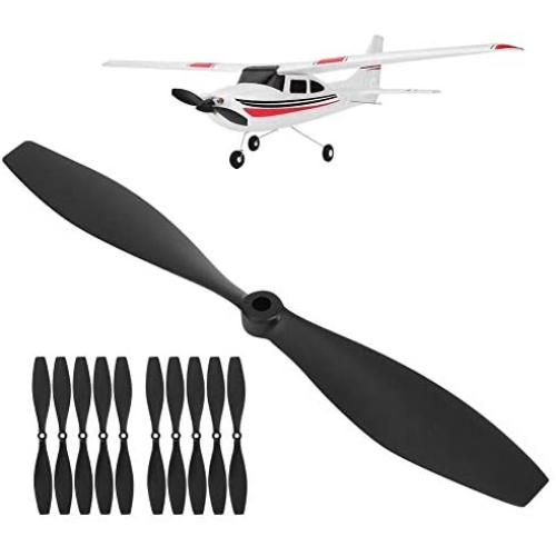 Jarchii RC Propellers, RC Propellers Set, Practical Metal Two Blade Propellers Remote Control Airplane Accessory Replacement Parts for WL F949 RC Airplane for 8Y Elder