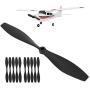 Jarchii RC Propellers, RC Propellers Set, Practical Metal Two Blade Propellers Remote Control Airplane Accessory Replacement Parts for WL F949 RC Airplane for 8Y Elder