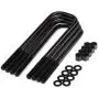 Heavy Metal Suspensions - Fits 1980-2004 Ford F250 and F350 Lift Leveling Kit 3.5'' Front Lift Kit + Extended Plated U Bolts (4WD) | High Strength Carbon Steel Kit
