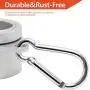 Anley 1.25'' Aluminum Flagpole Mounting Rings Set - Anti Wrap 360° Rotatable Ring with Carabiners - Ideal for 1-1/4 Inch Diameter Flag Pole & Flag with 2 Grommets(Silver, Pack of 2) Anley 1.25'' Aluminum Flagpole Mounting Rings Set - Anti Wrap 360° Rotatable Ring with Carabiners - Ideal for 1-1/4 Inch Diameter Flag Pole & Flag with 2 Grommets(Silver, Pack of 2)