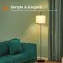Addlon Floor Lamp for Living Room with Lamp Shade and 9W LED Bulb Modern Standing Lamp Floor Lamps for Bedrooms Black Addlon Floor Lamp for Living Room with Lamp Shade and 9W LED Bulb Modern Standing Lamp Floor Lamps for Bedrooms Black