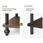 SRIWATANA 3-Shelf Shelving Storage Unit, Metal Storage Shelves Rack, Vintage Bookshelf for Living Room, Bedroom, Kitchen, Dark Walnut SRIWATANA 3-Shelf Shelving Storage Unit, Metal Storage Shelves Rack, Vintage Bookshelf for Living Room, Bedroom, Kitchen, Dark Walnut