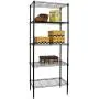Storage Metal Utility Shelves, 5-Tier 24'' Steel Garage Storage Wire Shelving Unit, Adjustable 750Lbs Rust-Proof Storage Racks w/Leveling Feet, NSF Certification Shelf for Kitchen Office Garage