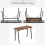 Writing Computer Desk Modern Simple Study Table Kids Desk Small Industrial Home Office Wood Work Desk with Metal Legs Tiny Desk for Bedroom, 39.4 x 18.9 x 29.1 inch Vintage Brown Writing Computer Desk Modern Simple Study Table Kids Desk Small Industrial Home Office Wood Work Desk with Metal Legs Tiny Desk for Bedroom, 39.4 x 18.9 x 29.1 inch Vintage Brown