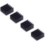 Mudder 8 Piece Black Aluminum Heatsink Cooler Cooling Kit for Raspberry Pi 3, Pi 2, Pi Model B+