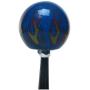 American Shifter 327581 Rat Fink Blue Flame Metal Flake Shift Knob with M16 x 1.5 Insert