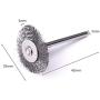 Atoplee 20pcs 1 inch/25 mm Shank Cup Wheel Brush Mini Wire Brush for Die Grinder Rotary Tools
