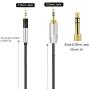 Replacement Cord Headphone Audio Cable Compatible with Sennheiser Momentum, Momentum 2.0, HD1 Headphones, 2.5mm to 3.5mm/6.35mm Headset Replacement Parts (4.6ft/1.4m)