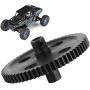 Dilwe RC Car Reduction Gear, Metal Reduction Gear 62T Deceleration Gear for WLtoys 12428 12423 1/12 Truck Cars(Black)