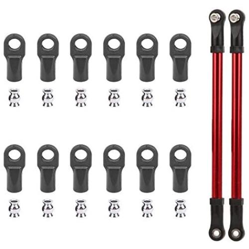 RC Car Pull Rod End, Plastic + Metal Pull Rod End Kit RC Crawler Upgrade Accessory Part