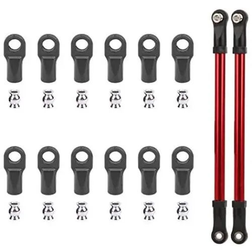 RC Car Pull Rod End, Plastic + Metal Pull Rod End Kit RC Crawler Upgrade Accessory Part