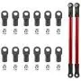 RC Car Pull Rod End, Plastic + Metal Pull Rod End Kit RC Crawler Upgrade Accessory Part
