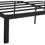 Zinus Cherie Faux Leather Classic Platform Bed Frame with Steel Support Slats, Queen