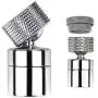 COOLWEST 2-Flow Stainless Kitchen Sink Aerator,360-Degree Swivel Faucet Aerator Dual Sprayer, with Gasket Faucet Replacement Part - 55/64 Inch-27UNS Female Thread COOLWEST 2-Flow Stainless Kitchen Sink Aerator,360-Degree Swivel Faucet Aerator Dual Sprayer, with Gasket Faucet Replacement Part - 55/64 Inch-27UNS Female Thread