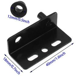 Pivot Hinges with Bushing,FDXGYH 2pack Pivot Hinges Concealed Hinges,for Wood Door/Furniture Cabinet/Drawer ect