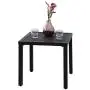 PHI VILLA Indoor Outdoor Small Metal Square Side/End Table, Patio Coffee Bistro Table, Black PHI VILLA Indoor Outdoor Small Metal Square Side/End Table, Patio Coffee Bistro Table, Black