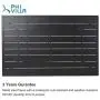 PHI VILLA Outdoor Patio Dining Set of 7 with Metal 60''x38'' Rectangular Dining Table and Bistro Chairs - Black PHI VILLA Outdoor Patio Dining Set of 7 with Metal 60''x38'' Rectangular Dining Table and Bistro Chairs - Black