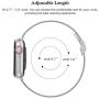 SWEES Compatible with iWatch 38mm 40mm 42mm 44mm, Stainless Steel Metal Narrow Small Soft Thin Replacement Compatible for iWatch Series 6 5 4 3 2 1 SE Women Men, Black, Champagne, Silver, Rose Gold