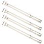 Xhring 4pack Straight Tube Burner, Grilling Corner Pipe Burner for Charbroil, Length 15.9inch