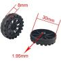 EUDAX 30mmx8mm Plastic Roll 2mm Dia Shaft Toys Wheel and 2mmx100mm STEM Shaft Round Rod Axles for DIY Toy RC Car Truck Boat Helicopter Model Part (Black, 100pcs) EUDAX 30mmx8mm Plastic Roll 2mm Dia Shaft Toys Wheel and 2mmx100mm STEM Shaft Round Rod Axles for DIY Toy RC Car Truck Boat Helicopter Model Part (Black, 100pcs)
