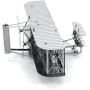 Fascinations Metal Earth Wright Brothers Airplane 3D Metal Model Kit