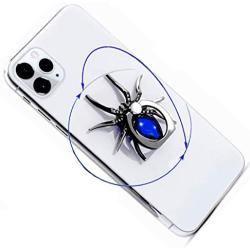 ETRY Christmas Phone Ring Stand Finger Holder, Spider Luxury Diamond, 360 Rotation Metal Ring Grip Animal Emo Hardcore Style - Compatible with All Smartphones and Tables