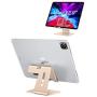 Apple Watch Stand, OMOTON 2 in 1 Universal Desktop Stand Holder for iPhone and Apple Watch Series 5/4/3/2/1 (Both 38mm/40mm/42mm/44mm) (Gold)
