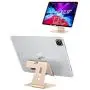 Apple Watch Stand, OMOTON 2 in 1 Universal Desktop Stand Holder for iPhone and Apple Watch Series 5/4/3/2/1 (Both 38mm/40mm/42mm/44mm) (Gold)