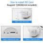PTZ POE HD 5MP Security IP Camera Outdoor 4X Zoom H.265 Waterproof ONVIF Surveillance Built in 2 Ways Audio Support IR Night Vision Auto Tracking and SD Card Slot