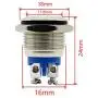 ESUPPORT Car 16mm Momentary Stainless Metal Push Button Switch Pack of 5 ESUPPORT Car 16mm Momentary Stainless Metal Push Button Switch Pack of 5