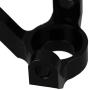 Mxfans Black Aluminum Alloy Upgrade Parts SCX0002 SCX0001 C-Hub Carrier & Steering Hub Carrier(L/R) for AXIAL SCX10 RC1:10 Off Road Car Pack of 2