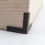 LENG Metal Craft Bronze Furniture Part Furniture Jewelry Box Wooden Case Triangle Corner Bracket Corner Protector Corner Foot Hardware(Bronze)