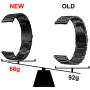BaiHui 22mm Metal Bands Compatible with Galaxy Watch 3 45mm Bands, Ultra Thin Stainless Steel Watch Bands Replacement Metal Strap for Galaxy Watch 46mm/Galaxy Gear S3 Classic/Frontier - Black